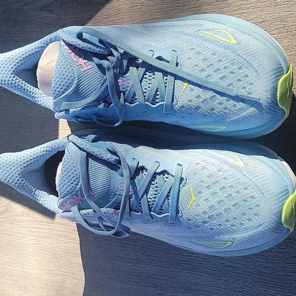 Hoka Blue and Yellow Women's Sneakers